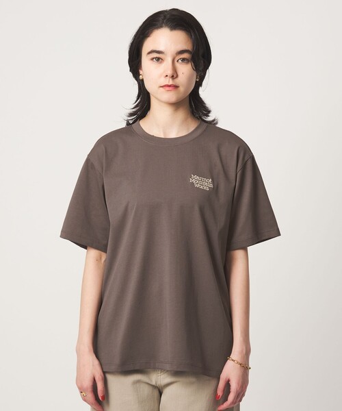 MARMOT(マーモット)の「【別注】<Marmot>ショートスリーブ ロゴ Tシャツ(Tシャツ/カットソー・レディース・ダークブラウン/グレー系/オフホワイト・FREE)」の13枚目の写真