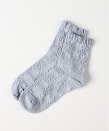 Right-on | BASIC SOCKS(ベーシックソックス)花柄ジャガードソックス(ソックス/靴下)