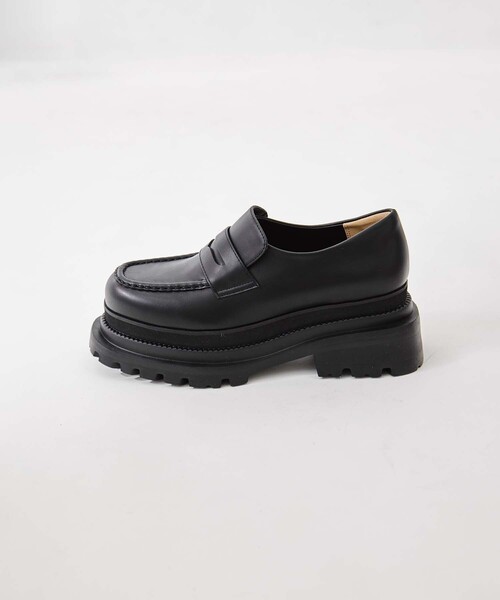 STUDIOUS(ステュディオス)の「【STUDIOUS/ステュディオス】Platform Loafer/プラットフォームローファー/軽量/疲れにくい(ローファー・レディース・ブラック系その他/ブラック・2/1)」の10枚目の写真