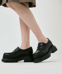 STUDIOUS（ステュディオス）の「【STUDIOUS/ステュディオス】《超軽量》Platform Loafer/プラットフォームローファー/疲れにくい（ローファー）」
