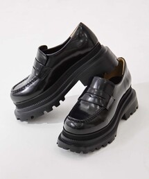 STUDIOUS（ステュディオス）の「【STUDIOUS/ステュディオス】《超軽量》Platform Loafer/プラットフォームローファー/疲れにくい（ローファー）」
