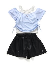 SWIM】ペプラムラッシュガード【UVカット】(水着)|kate spade new SWIM】ペプラムラッシュガード【UVカット】(水着)|kate spade new