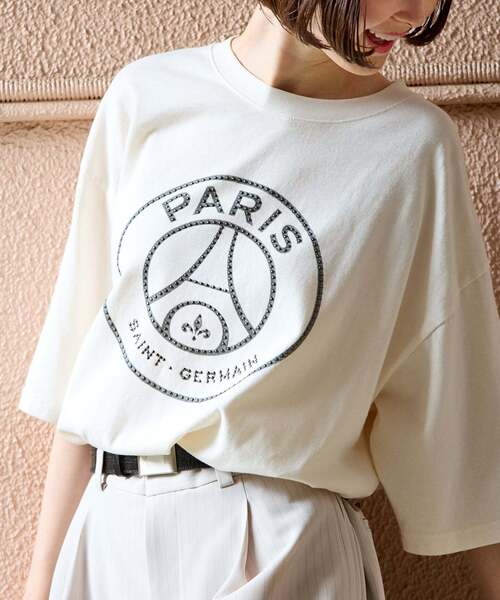 PARIS SAINT-GERMAIN(パリサンジェルマン)の「【Paris Saint-Germain / パリ・サン=ジェルマン】 JP RIVET TEE(Tシャツ/カットソー・メンズ・ホワイト/ブラック・X-LARGE/LARGE/MEDIUM)」の1枚目の写真