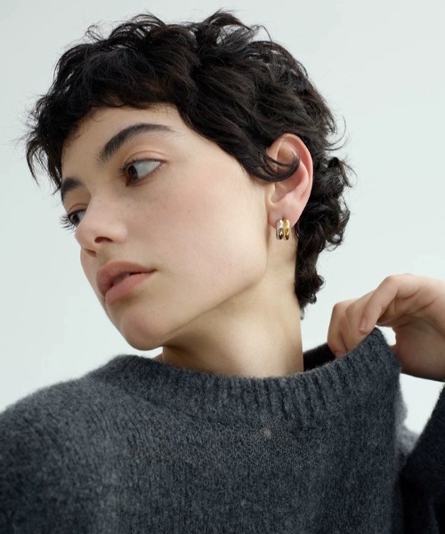 E&C closet…(イーアンドシークローゼット)の「バイカラーダブルフープピアス(ピアス(両耳用)・レディース・シルバー×ゴールド・FREE)」の20枚目の写真