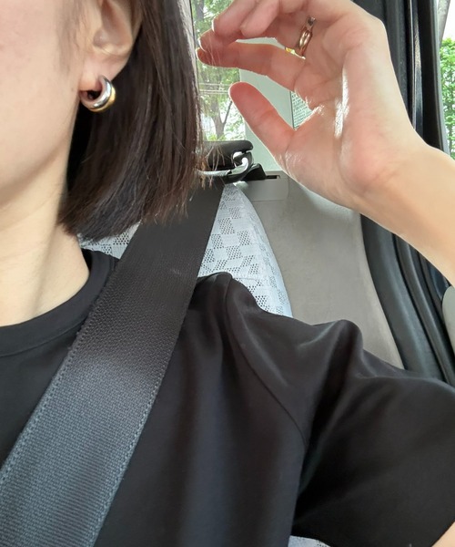 E&C closet…(イーアンドシークローゼット)の「バイカラーダブルフープピアス(ピアス(両耳用)・レディース・シルバー×ゴールド・FREE)」の22枚目の写真