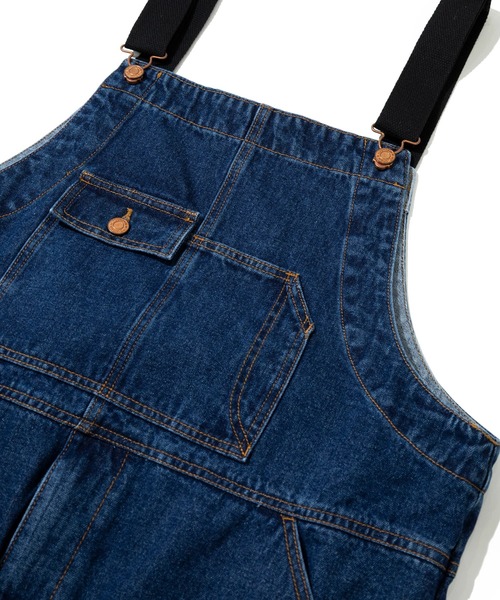 Mountain Mania(マウンテンマニア)の「Mountain Mania/マウンテンマニア Double Knee Denim Overall(サロペット/オーバーオール・メンズ・ライトインディゴブルー/ダークインディゴブルー・MEDIUM/LARGE/X-LARGE)」の3枚目の写真