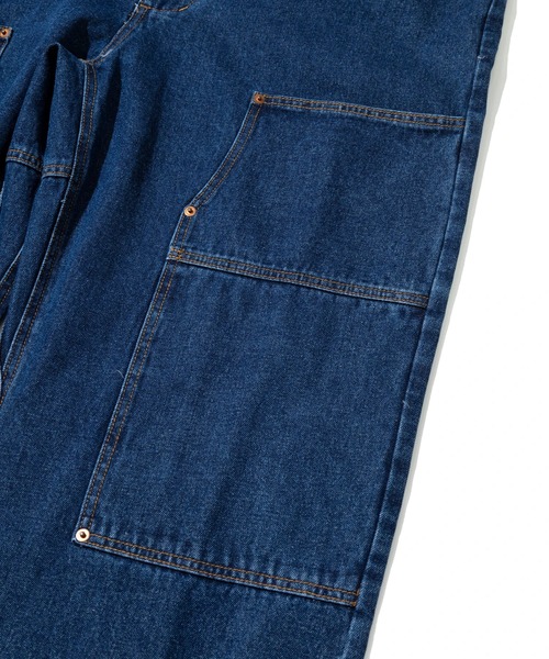 Mountain Mania(マウンテンマニア)の「Mountain Mania/マウンテンマニア Double Knee Denim Overall(サロペット/オーバーオール・メンズ・ライトインディゴブルー/ダークインディゴブルー・MEDIUM/LARGE/X-LARGE)」の8枚目の写真