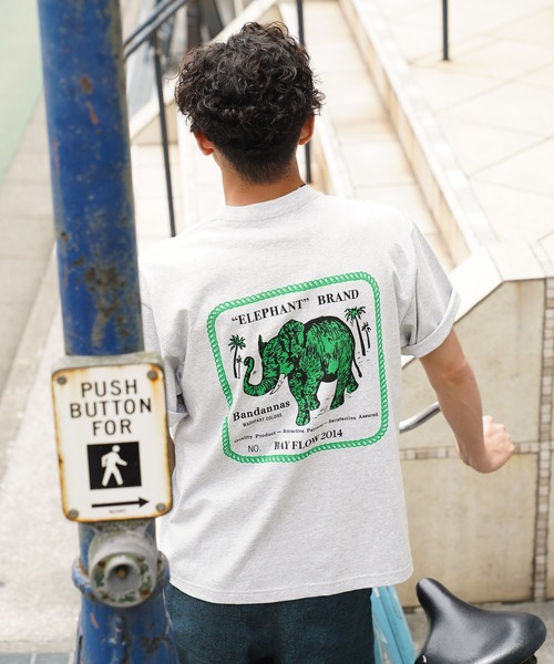 BAYFLOW(ベイフロー)の「【ELEPHANT BRAND(エレファントブランド)】別注アソートTシャツ(Tシャツ/カットソー・メンズ・グレー/チャコール/オフホワイト・MEDIUM/LARGE)」の3枚目の写真