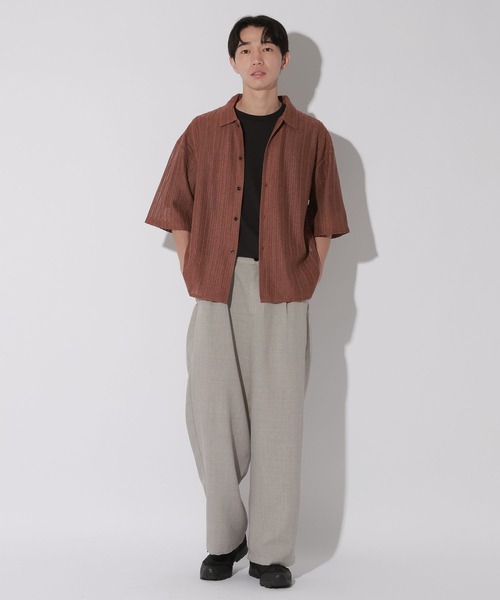 LAKOLE(ラコレ)の「アソート透かし半袖シャツ / 638909(シャツ/ブラウス・メンズ・アイボリー/ブラック/グリーン/ブラウン・MEDIUM/LARGE)」の12枚目の写真