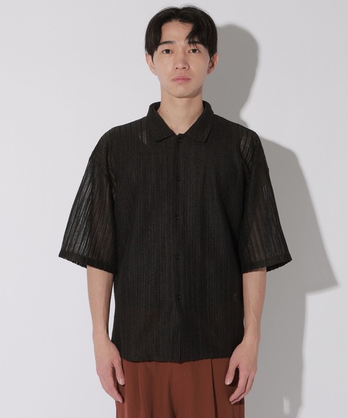 LAKOLE(ラコレ)の「アソート透かし半袖シャツ / 638909(シャツ/ブラウス・メンズ・アイボリー/ブラック/グリーン/ブラウン・MEDIUM/LARGE)」の20枚目の写真