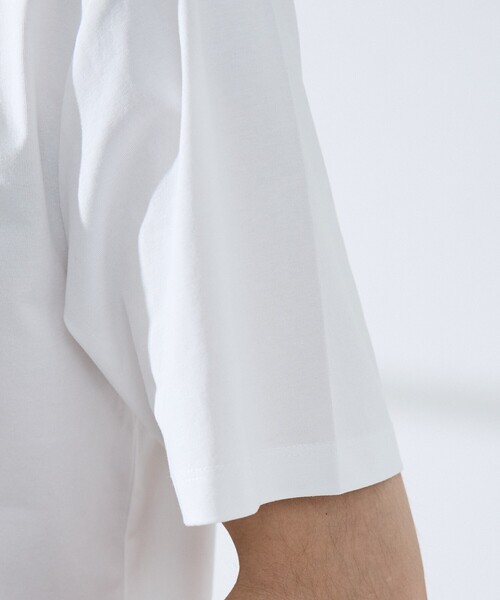 ABAHOUSE GRAY(アバハウスグレイ)の「【SMART CLOSET】シルケット天竺 ボタンダウン半袖ポロシャツ / 接触冷感 / 遮熱(ポロシャツ・メンズ・ブラック/ネイビー/ホワイト/グレイッシュベージュ/グリーン・44/46/48/50)」の11枚目の写真