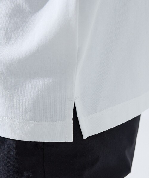 ABAHOUSE GRAY(アバハウスグレイ)の「【SMART CLOSET】シルケット天竺 ボタンダウン半袖ポロシャツ / 接触冷感 / 遮熱(ポロシャツ・メンズ・ブラック/ネイビー/ホワイト/グレイッシュベージュ/グリーン・44/46/48/50)」の12枚目の写真