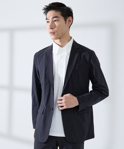 ABAHOUSE GRAY(アバハウスグレイ)の「【SMART CLOSET】シルケット天竺 ボタンダウン半袖ポロシャツ / 接触冷感 / 遮熱(ポロシャツ・メンズ・ブラック/ネイビー/ホワイト/グレイッシュベージュ/グリーン・44/46/48/50)」の16枚目の写真