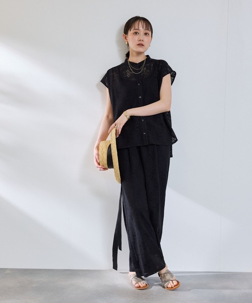 CROSS FUNCTION(クロスファンクション)の「サマ美え レースイージーパンツ【CROSS FUNCTION/クロスファンクション】(その他パンツ・レディース・ブラック/アイボリー・LL/L/M)」の20枚目の写真