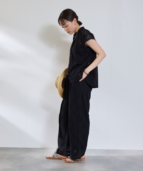 CROSS FUNCTION(クロスファンクション)の「サマ美え レースイージーパンツ【CROSS FUNCTION/クロスファンクション】(その他パンツ・レディース・ブラック/アイボリー・LL/L/M)」の21枚目の写真
