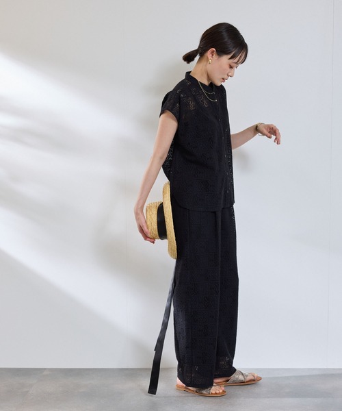 CROSS FUNCTION(クロスファンクション)の「サマ美え レースイージーパンツ【CROSS FUNCTION/クロスファンクション】(その他パンツ・レディース・ブラック/アイボリー・LL/L/M)」の22枚目の写真