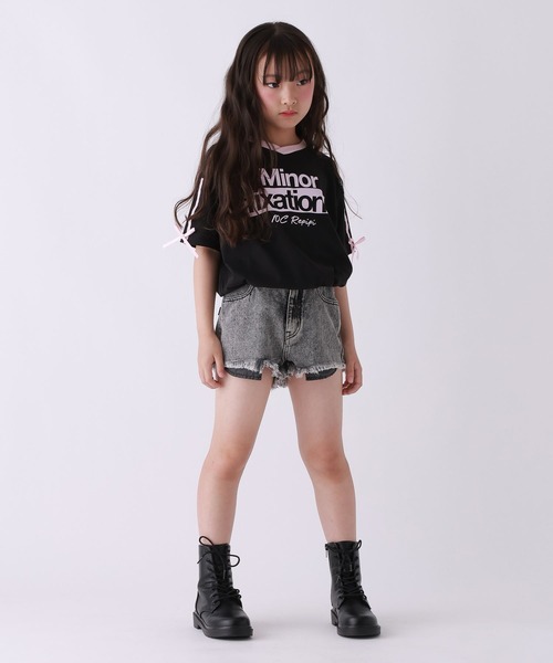 10C REPIPI(ジューシーレピピ)の「【10C REPIPI】ダメージデニムショートパンツ(デニムパンツ・キッズ・ブルー/ブルー系その他/ブラック系その他/ブラック・120cm/140cm/110cm/130cm)」の6枚目の写真