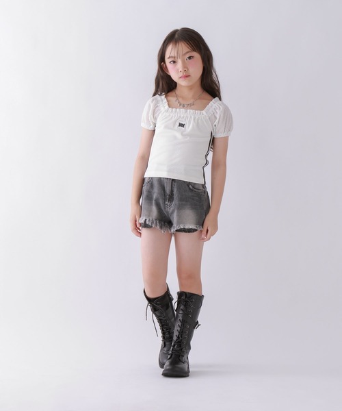 10C REPIPI(ジューシーレピピ)の「【10C REPIPI】ダメージデニムショートパンツ(デニムパンツ・キッズ・ブルー/ブルー系その他/ブラック系その他/ブラック・120cm/140cm/110cm/130cm)」の11枚目の写真