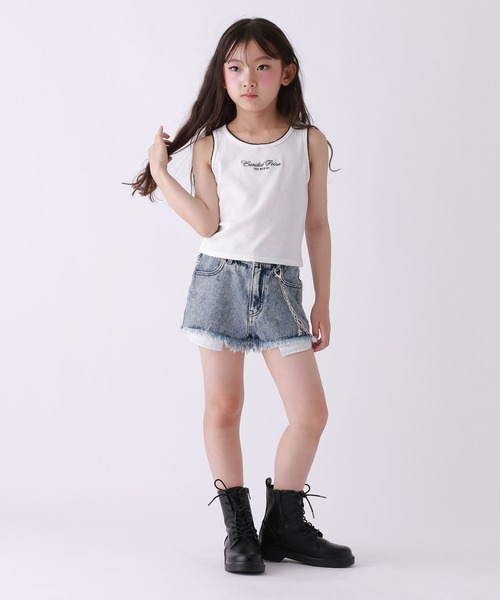 10C REPIPI(ジューシーレピピ)の「【10C REPIPI】ダメージデニムショートパンツ(デニムパンツ・キッズ・ブルー/ブルー系その他/ブラック系その他/ブラック・120cm/140cm/110cm/130cm)」の15枚目の写真