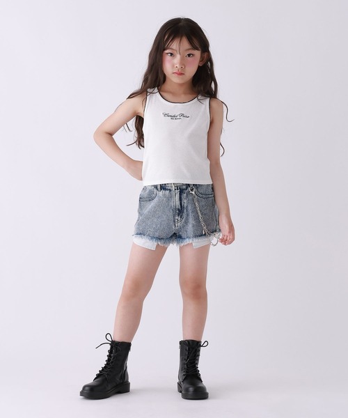 10C REPIPI(ジューシーレピピ)の「【10C REPIPI】ダメージデニムショートパンツ(デニムパンツ・キッズ・ブルー/ブルー系その他/ブラック系その他/ブラック・120cm/140cm/110cm/130cm)」の16枚目の写真