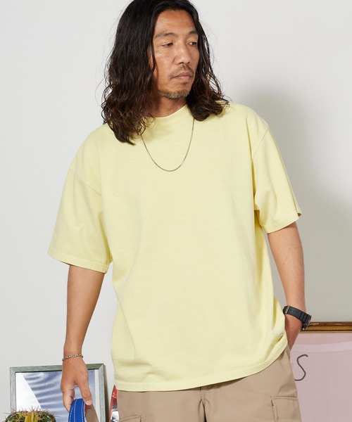 ALOHA BLUE(アロハブルー)の「ALOHA BLUE / アロハブルー 限定 クルーネックシャツ ベーシック メンズ レディース 秋 秋服 2026年秋冬(Tシャツ/カットソー・メンズ・イエロー・M/L)」の9枚目の写真