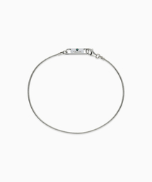 VALIK（バリク）の「[925シルバー] No.80 グリーンタック スネークチェーンブレスレット（ブレスレット）」