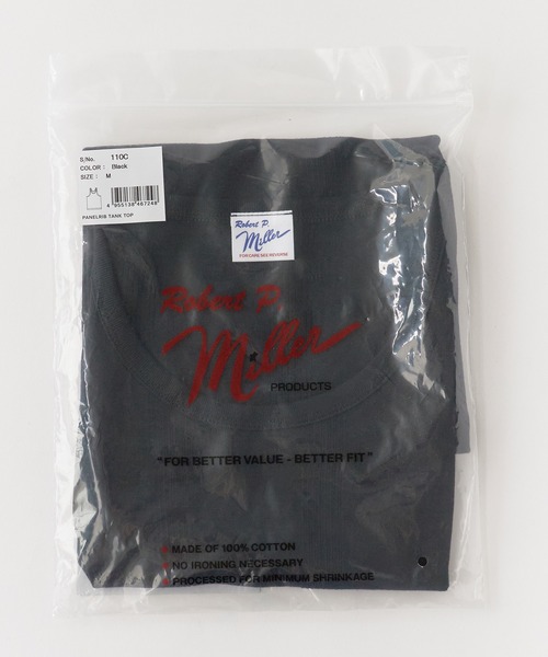 MILLER(ミラー)の「R.P.miller/ミラー パネルリブタンクトップ(タンクトップ・メンズ・グレー/ホワイト/ブラック・L/M/LL)」の5枚目の写真
