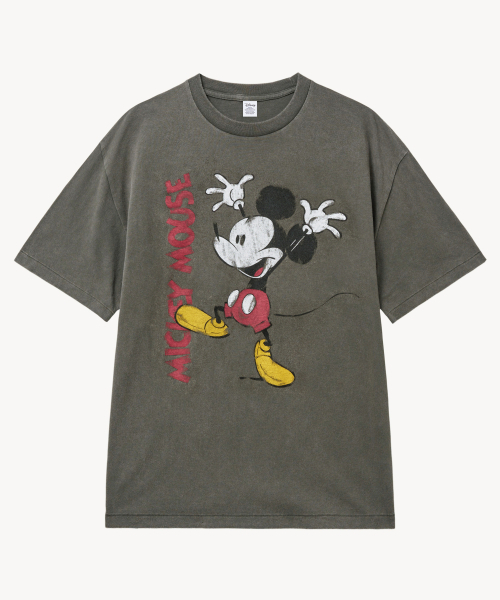 VTWO(ブイツー)の「フェイドウォッシングチキ _ミッキー_ Tシャツ (チャコール)(Tシャツ/カットソー・レディース・その他・MEDIUM/LARGE)」の2枚目の写真