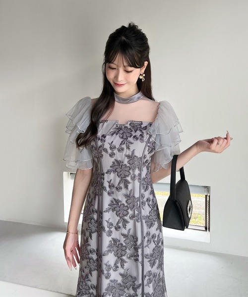 Leja(レジャ)の「【LEJA】スパンコールシシュウチュールフリルマーメイドワンピースオケージョンドレス(ドレス・レディース・ブラック/ブルー・MEDIUM/SMALL)」の13枚目の写真