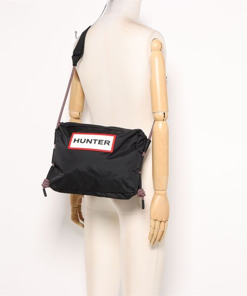 HUNTER(ハンター)の「【HUNTER】ハンター TRAVEL RIPSTOP SACOCHE ショルダーバッグ(ショルダーバッグ・レディース・ホワイト/ブラック・FREE)」の5枚目の写真