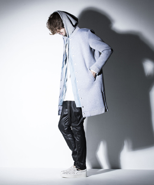 NO ID.（ノーアイディ）の「ms2611-ﾌｰﾄﾞ付ﾃﾞﾆﾑﾛﾝｸﾞSH（シャツ/ブラウス・メンズ・ブルー系その他/ブラック・1/2）」の11枚目の写真