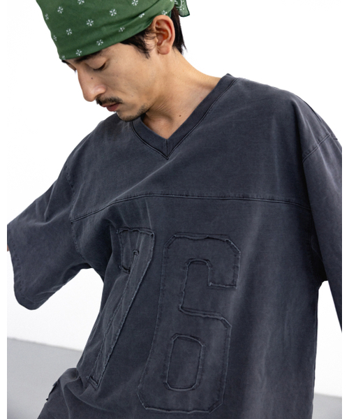 ANGLAN（アングラン）の「Pigment Rugby Tee - Washed Grey（Tシャツ/カットソー・メンズ・その他・1/2）」の5枚目の写真