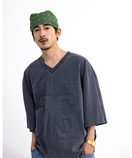 ANGLAN（アングラン）の「Pigment Rugby Tee - Washed Grey（Tシャツ/カットソー・メンズ・その他・1/2）」の4枚目の写真