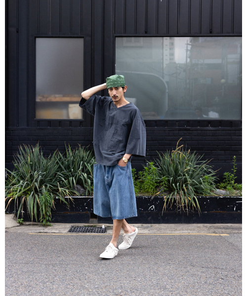 ANGLAN（アングラン）の「Pigment Rugby Tee - Washed Grey（Tシャツ/カットソー・メンズ・その他・1/2）」の3枚目の写真