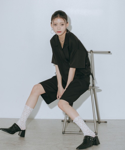 PAGEBOY(ページボーイ)の「Wバックルモードサボ(サンダル・レディース・ブラック/ガンメタ・LARGE/MEDIUM)」の11枚目の写真