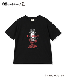 白黒さんてんちゃんロゴ半袖Tシャツ