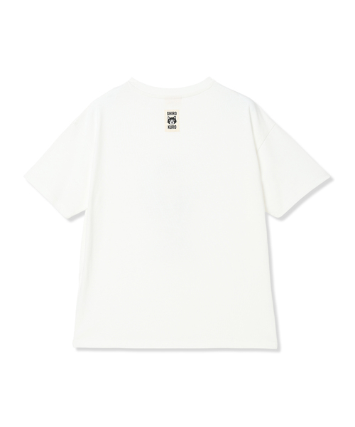 CROSSPLUS ONLINE（クロスプラスオンライン）の「白黒さんてんちゃんロゴ半袖Tシャツ（Tシャツ/カットソー・レディース・ブラック/ホワイト・M/L）」の3枚目の写真