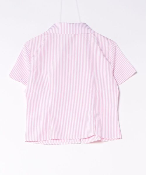 Ritzy（リッツィー）の「ストライプ柄 半袖サマーシャツ（シャツ/ブラウス・レディース・イエロー/ピンク/ブルー・L/M）」の8枚目の写真