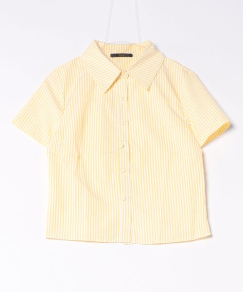 Ritzy（リッツィー）の「ストライプ柄 半袖サマーシャツ（シャツ/ブラウス・レディース・イエロー/ピンク/ブルー・L/M）」の10枚目の写真