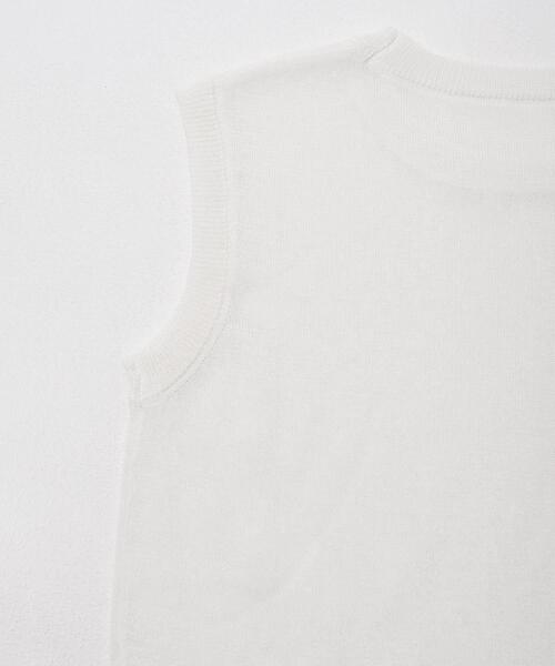 ITEMS URBANRESEARCH(アイテムズ アーバンリサーチ)の「リネン混ノースリーブニット(ニット/セーター・レディース・ブラウン/ライトブルー/ホワイト・FREE)」の6枚目の写真