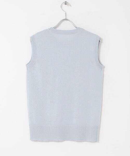 ITEMS URBANRESEARCH(アイテムズ アーバンリサーチ)の「リネン混ノースリーブニット(ニット/セーター・レディース・ブラウン/ライトブルー/ホワイト・FREE)」の21枚目の写真