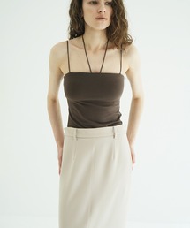 THIN CORD HALTER NECK TOPS