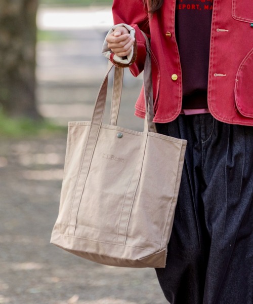 L.L.Bean(エルエルビーン)の「グローサリー・トート、トール(トートバッグ・レディース・アイボリー/パープル/ブラック/ベージュ/グレー/ピンク・ONE SIZE)」の5枚目の写真