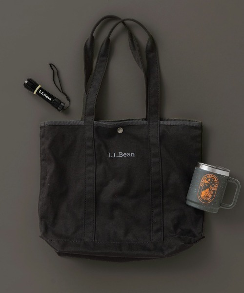 L.L.Bean(エルエルビーン)の「グローサリー・トート、トール(トートバッグ・レディース・アイボリー/パープル/ブラック/ベージュ/グレー/ピンク・ONE SIZE)」の11枚目の写真