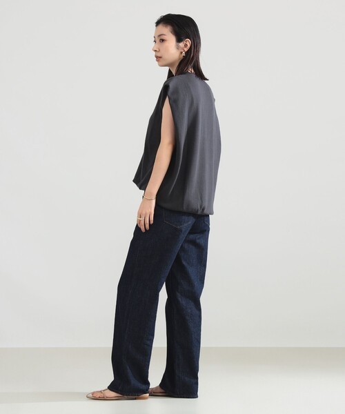 Demi-Luxe BEAMS(デミルクス ビームス)の「裏毛 ハーフ ジップ プルオーバー(その他トップス・レディース・ホワイト系その他6/チャコールグレー・ONE SIZE)」の9枚目の写真