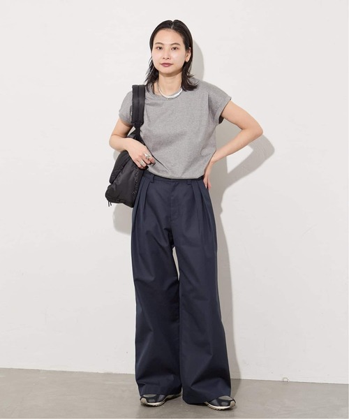 JOURNAL STANDARD（ジャーナルスタンダード）の「《追加3》汗ジミ防止ナノシアコンパクトTシャツ（Tシャツ/カットソー・レディース・ホワイト/グレー/サックスブルー/ベージュ系その他・FREE）」の8枚目の写真