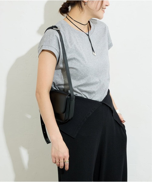 JOURNAL STANDARD（ジャーナルスタンダード）の「《追加3》汗ジミ防止ナノシアコンパクトTシャツ（Tシャツ/カットソー・レディース・ホワイト/グレー/サックスブルー/ベージュ系その他・FREE）」の22枚目の写真