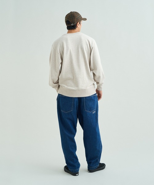 NANGA（ナンガ）の「ECOHYBRID MESSAGE EMB SWEAT/エコハイブリッド メッセージ エンブロイダリー スウェット（スウェット・メンズ・ライトグレー/ブラック系その他/オートミール・S/L/M）」の8枚目の写真