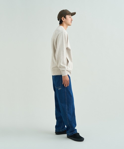NANGA（ナンガ）の「ECOHYBRID MESSAGE EMB SWEAT/エコハイブリッド メッセージ エンブロイダリー スウェット（スウェット・メンズ・ライトグレー/ブラック系その他/オートミール・S/L/M）」の9枚目の写真