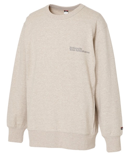 NANGA（ナンガ）の「ECOHYBRID MESSAGE EMB SWEAT/エコハイブリッド メッセージ エンブロイダリー スウェット（スウェット・メンズ・ライトグレー/ブラック系その他/オートミール・S/L/M）」の11枚目の写真